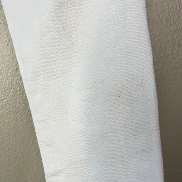 Moussy Vintage Glendele Skinny Jean Denim White Distressed Cropped 25 - Picture 6 of 9